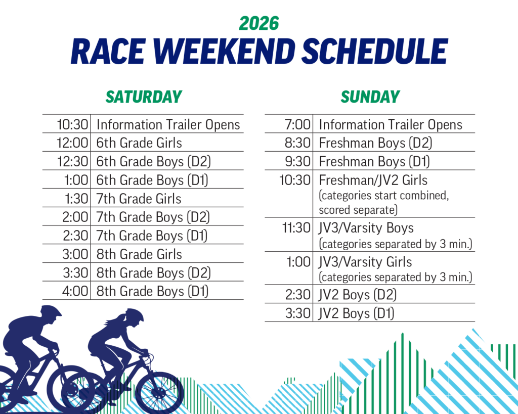 2026 Race Weekend schedule